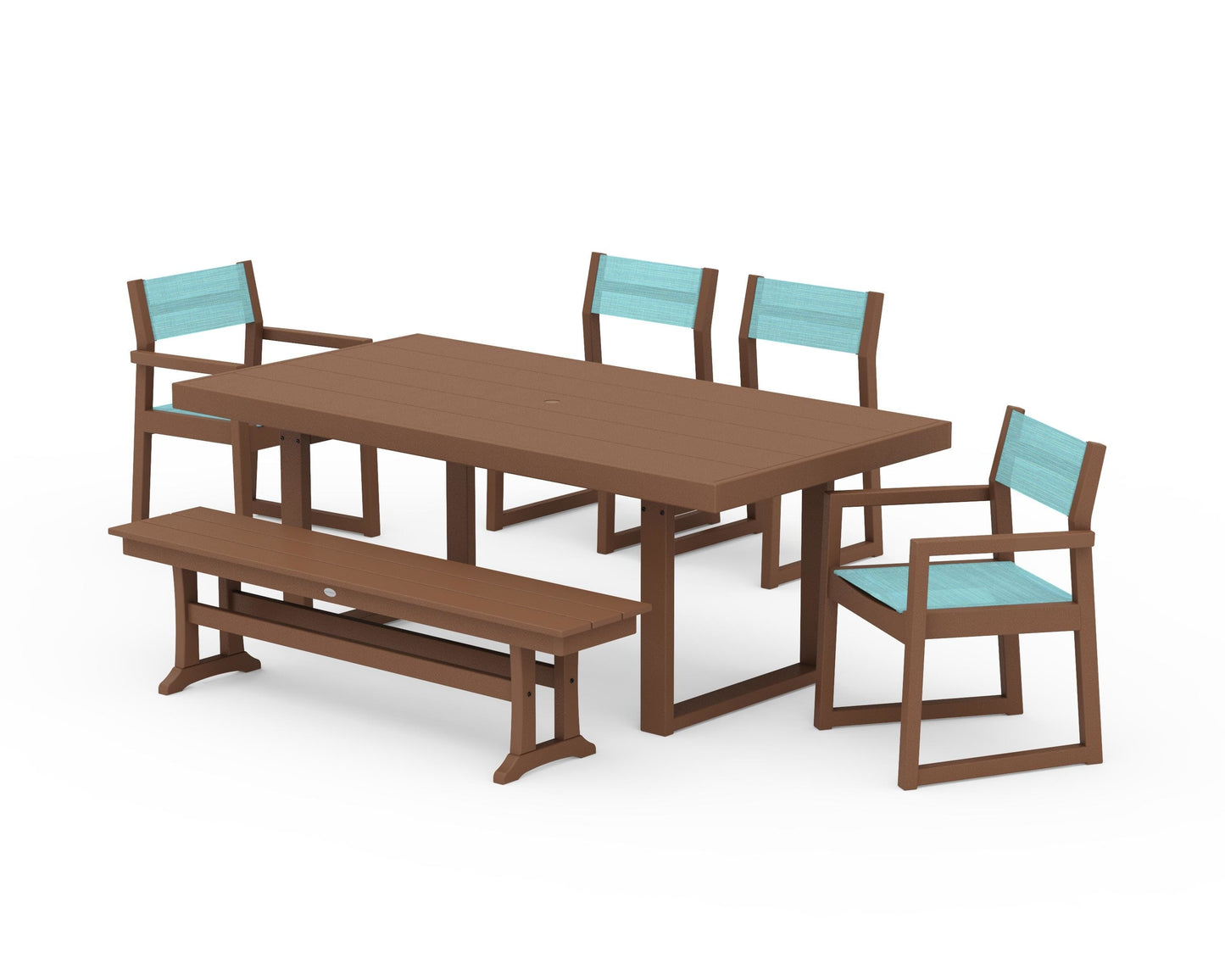 EDGE Sling 6-Piece Dining Set with Bench