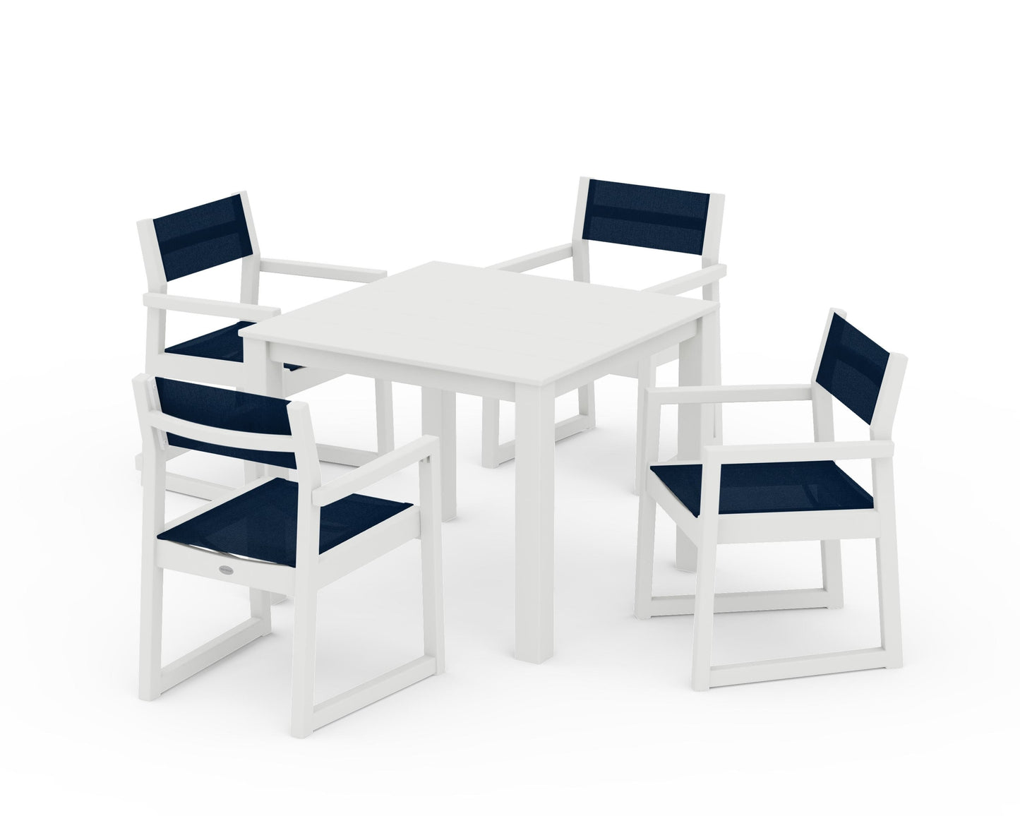 EDGE Sling Arm Chair 5-Piece Parsons Dining Set