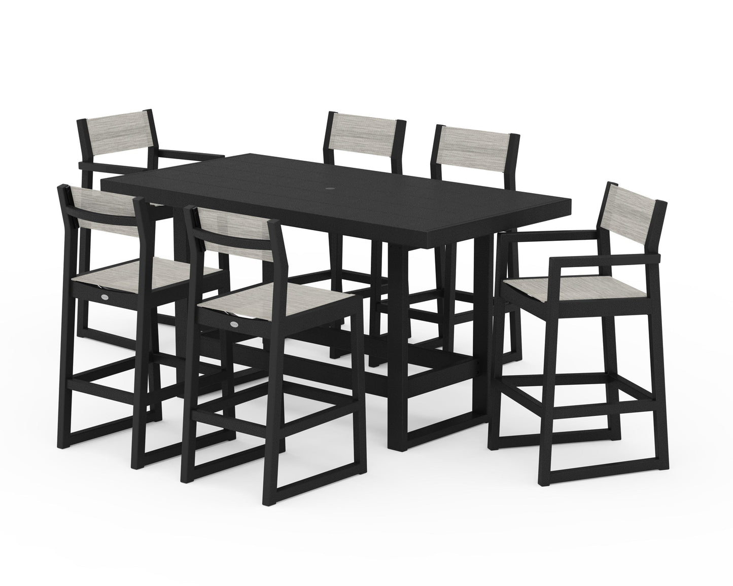 EDGE Sling 7-Piece Bar Table Set