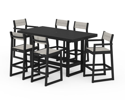 EDGE Sling 7-Piece Bar Table Set