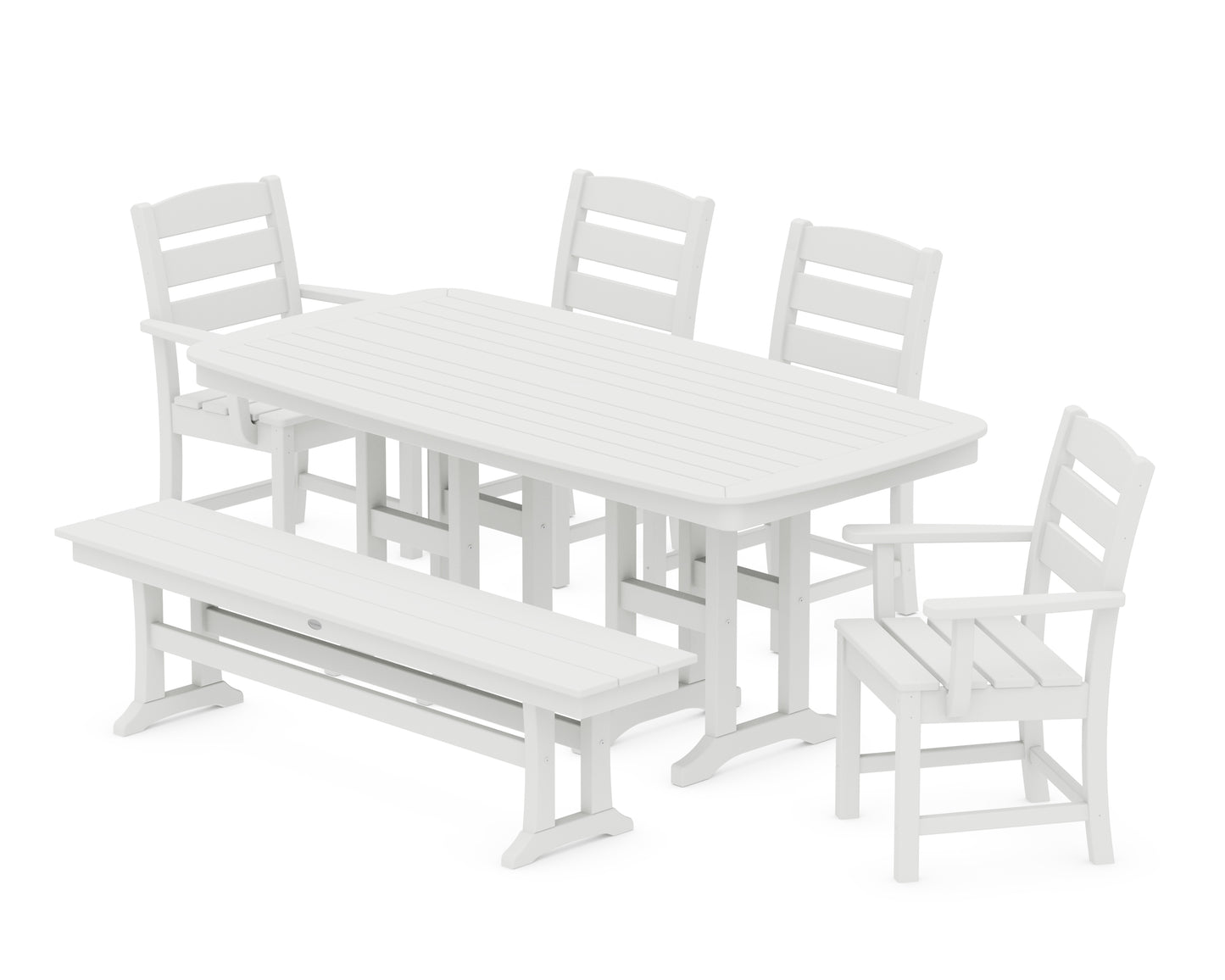 Lakeside 6-Piece Dining Set with Bench