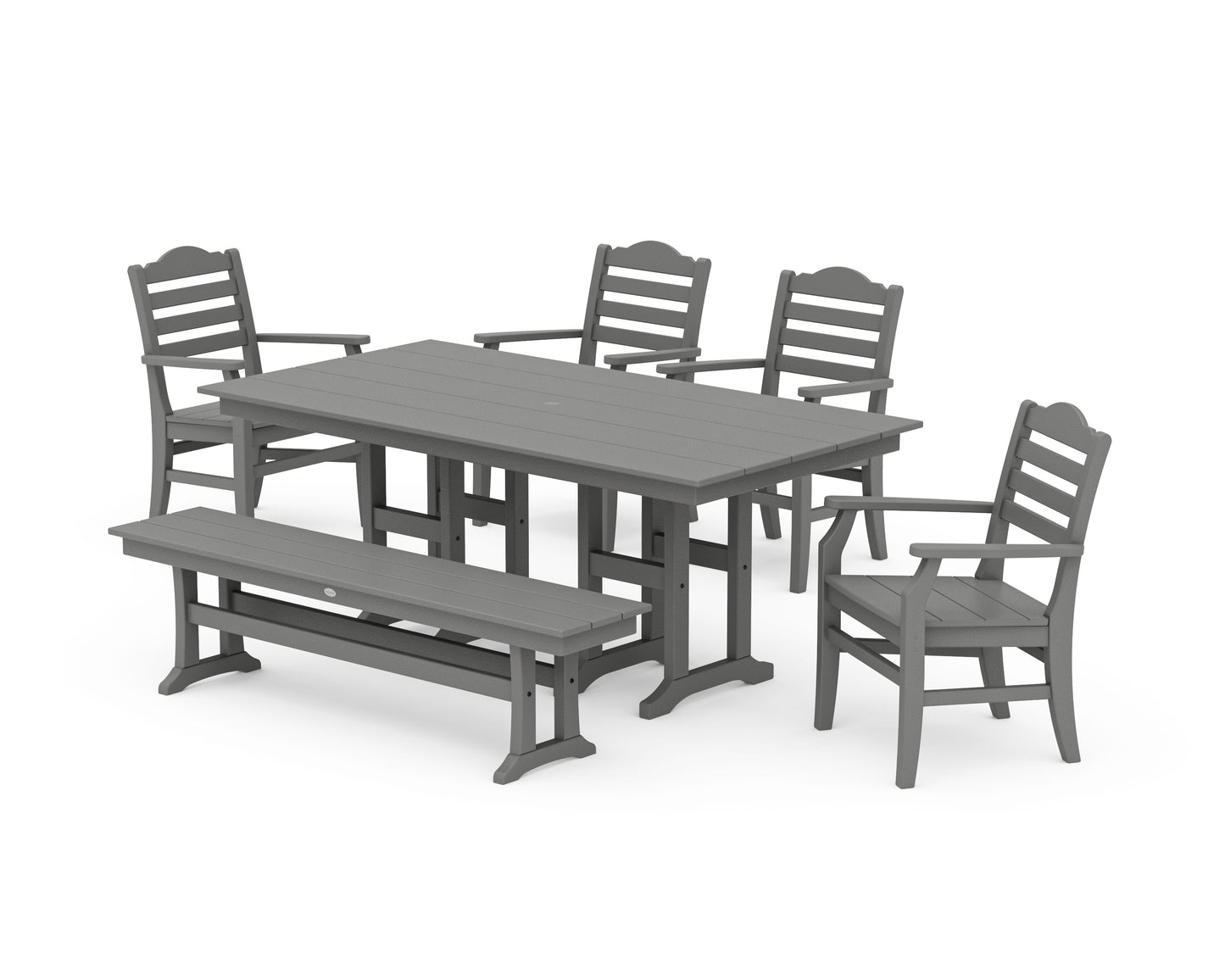Savannah 6-Piece Farmhouse Dining Set with Bench