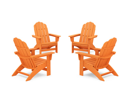 4-Piece Vineyard Grand Adirondack Chair Conversation Set