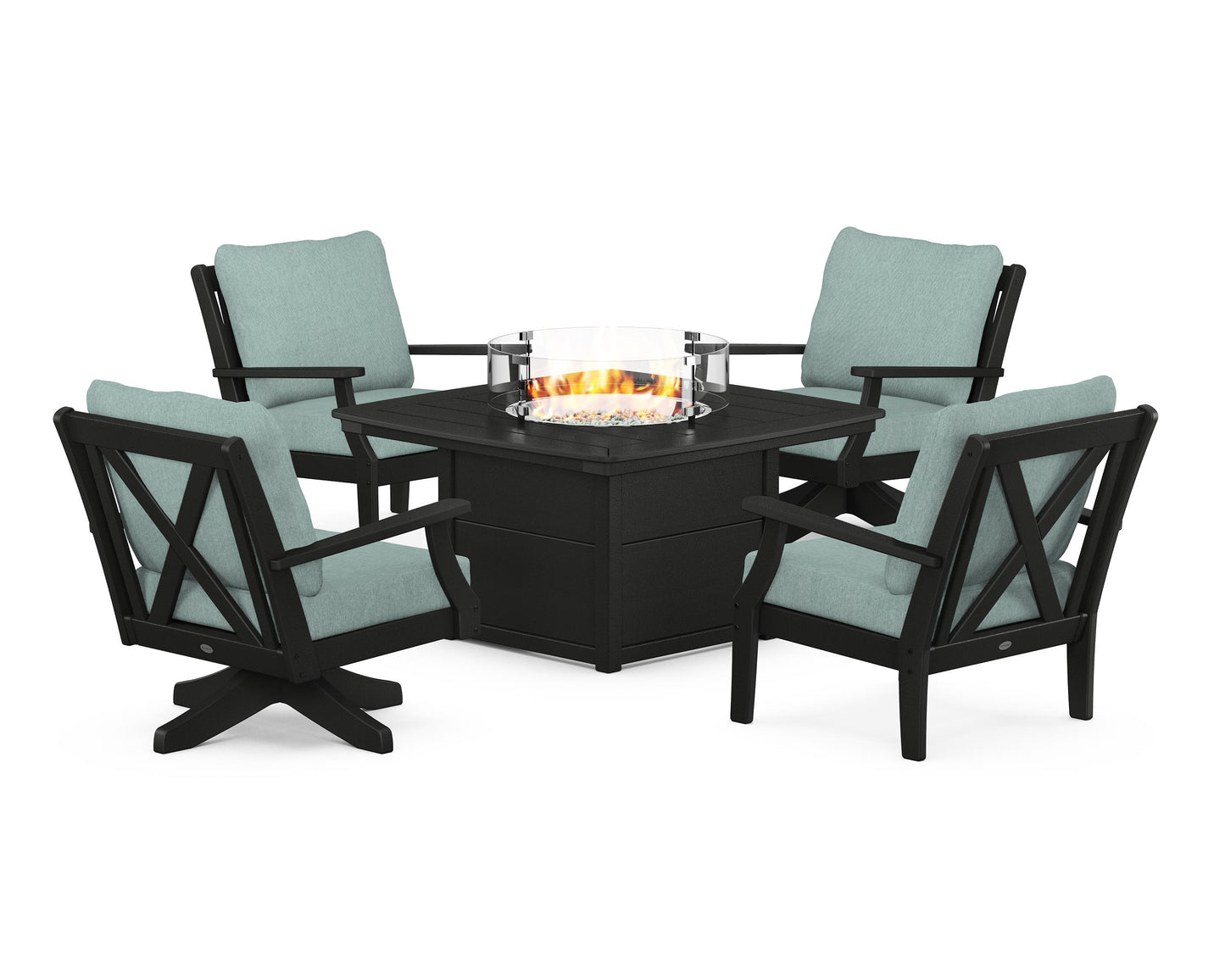 Braxton 5-Piece Deep Seating Set with Fire Table