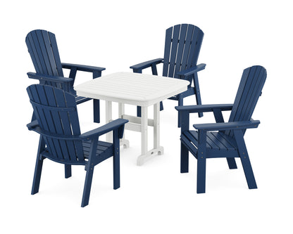Nautical Curveback Adirondack 5-Piece Dining Set