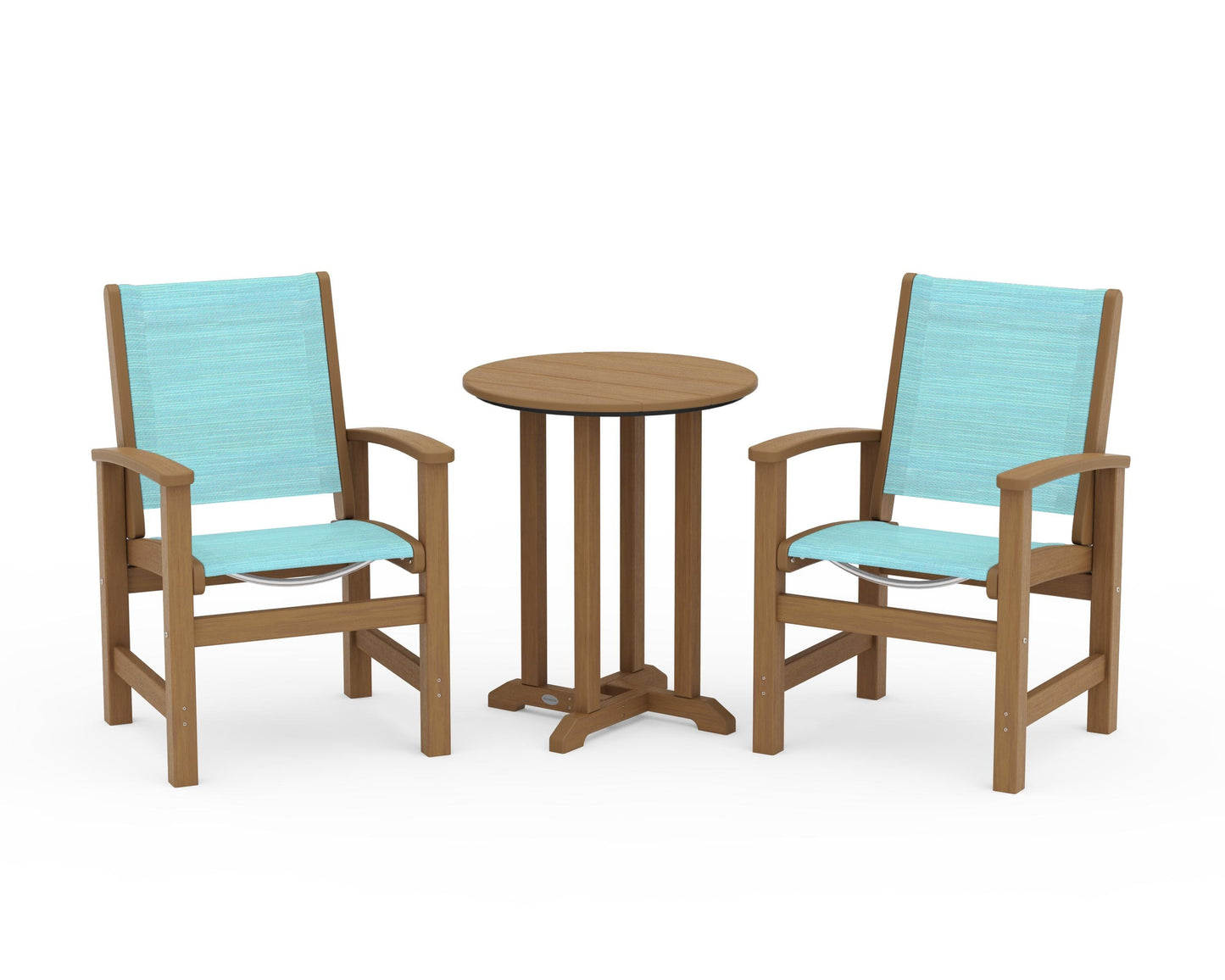 Coastal 3-Piece Round Bistro Dining Set