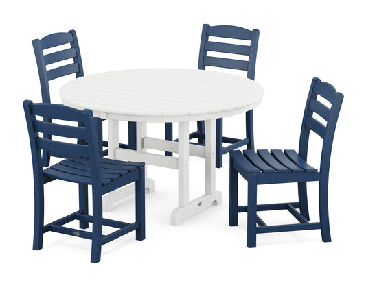La Casa Cafâ€š Side Chair 5-Piece Round Farmhouse Dining Set