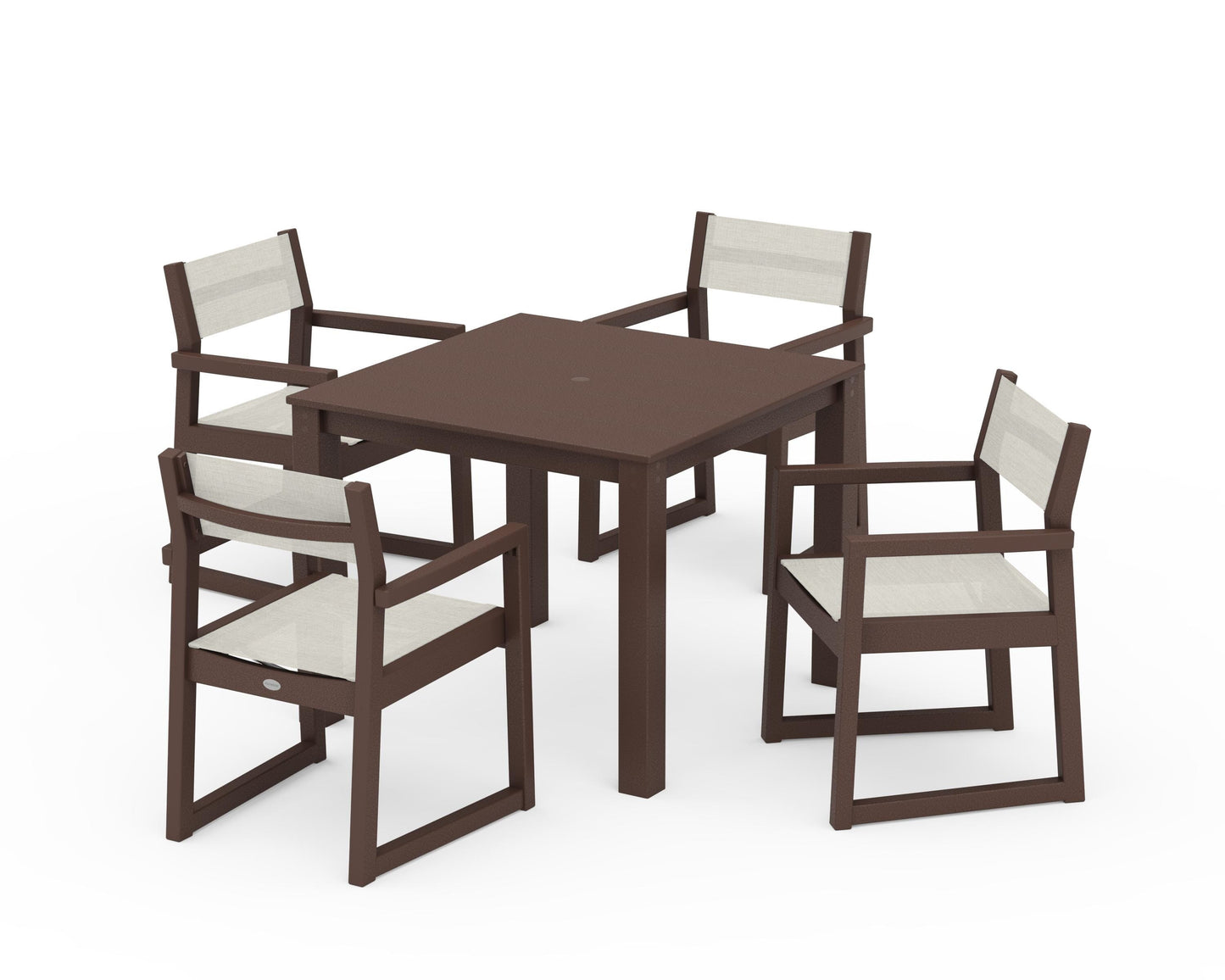 EDGE Sling Arm Chair 5-Piece Parsons Dining Set