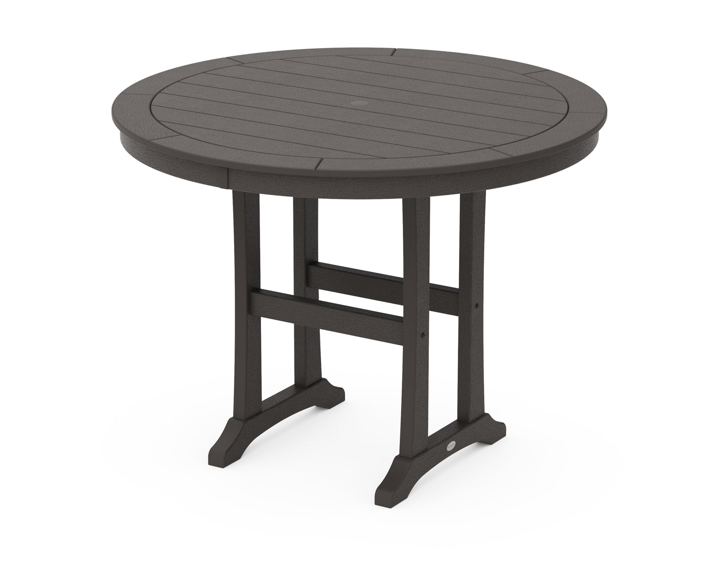 Nautical Trestle 48" Round Counter Table