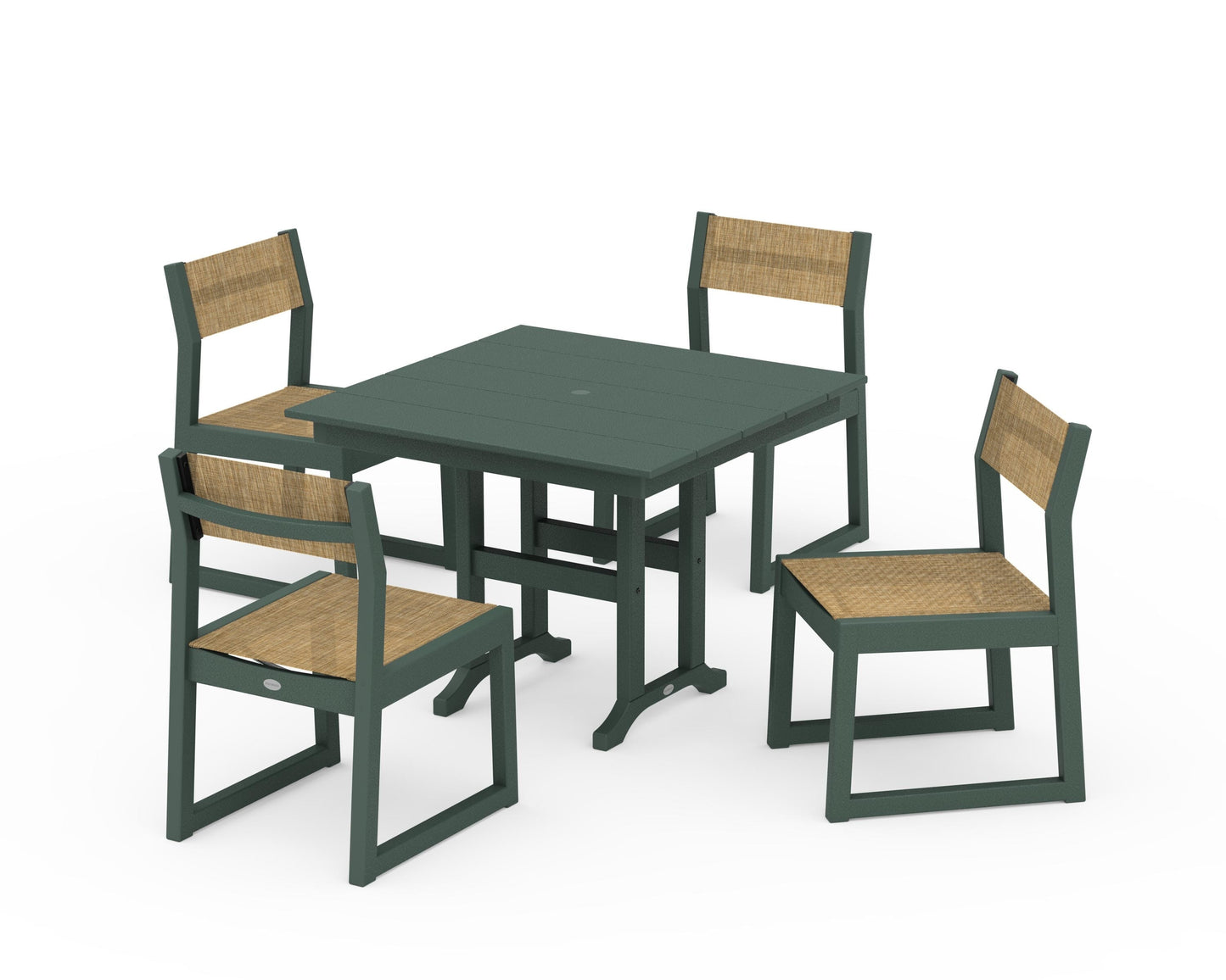 EDGE Sling Side Chair 5-Piece Farmhouse Dining Set