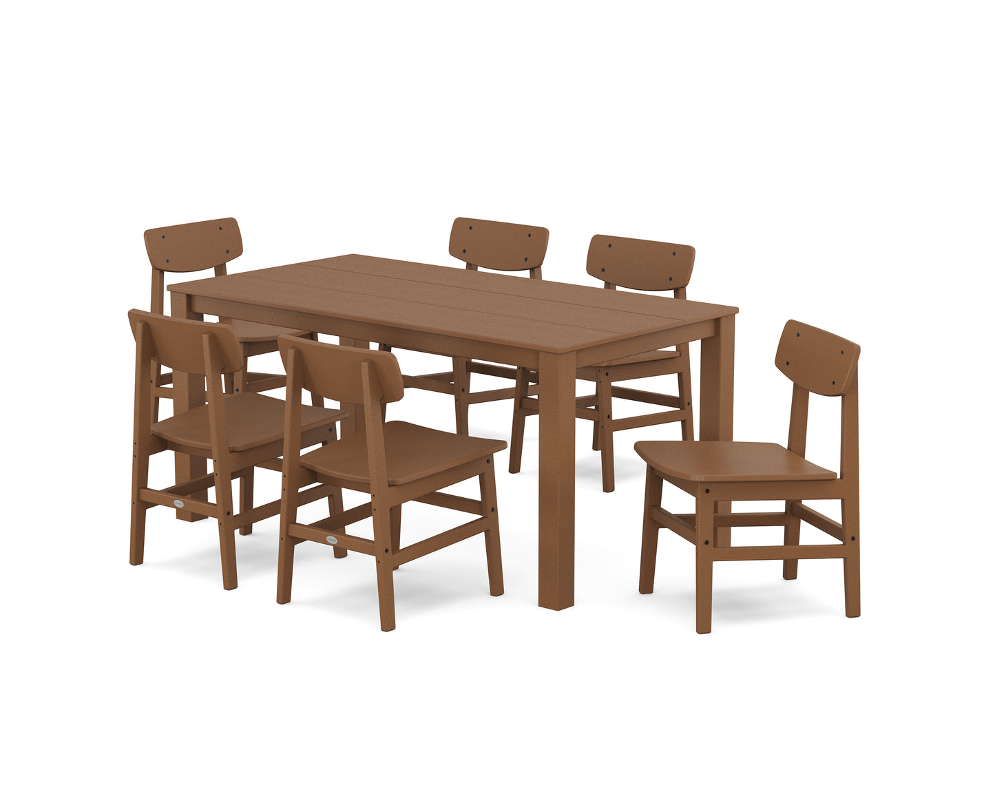 Modern Studio Urban Chair 7-Piece Parsons Table Dining Set