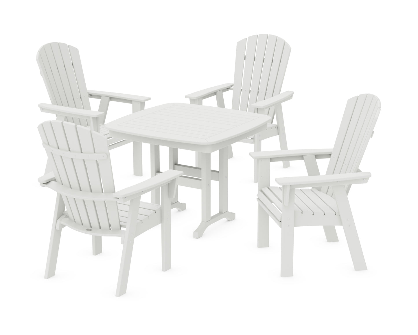 Nautical Curveback Adirondack 5-Piece Dining Set