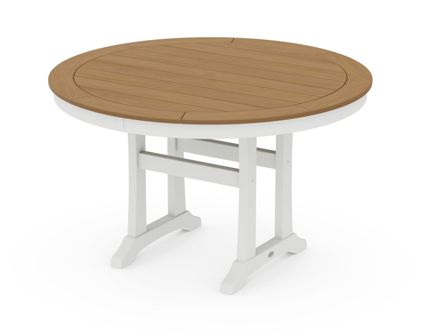 Nautical Trestle 48" Round Dining Table