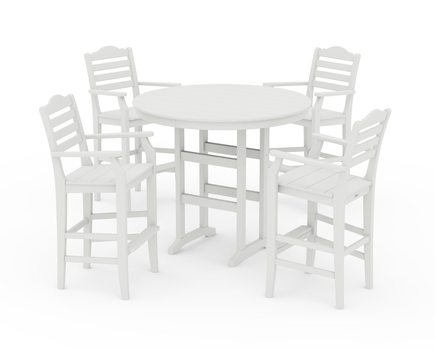 Savannah 5-Piece Round Farmhouse Bar Set