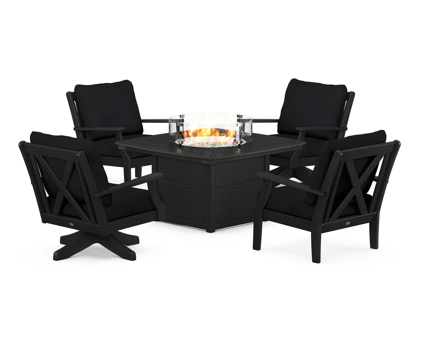Braxton 5-Piece Deep Seating Set with Fire Table