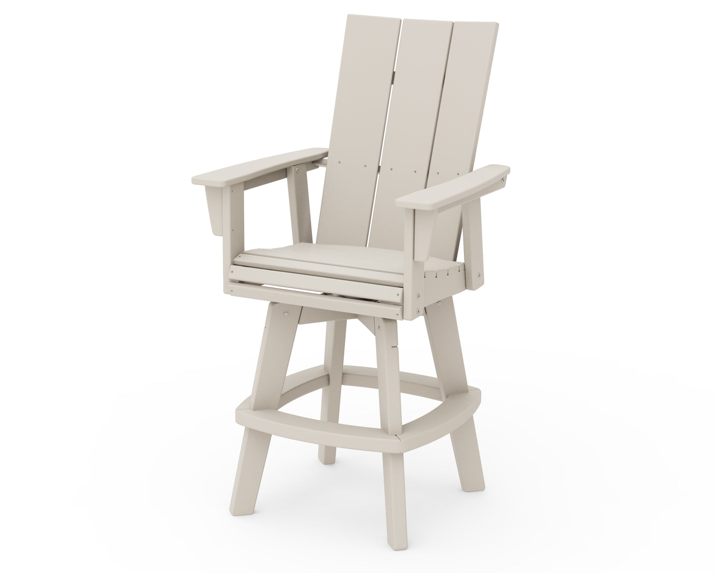 Modern Curveback Adirondack Swivel Bar Chair
