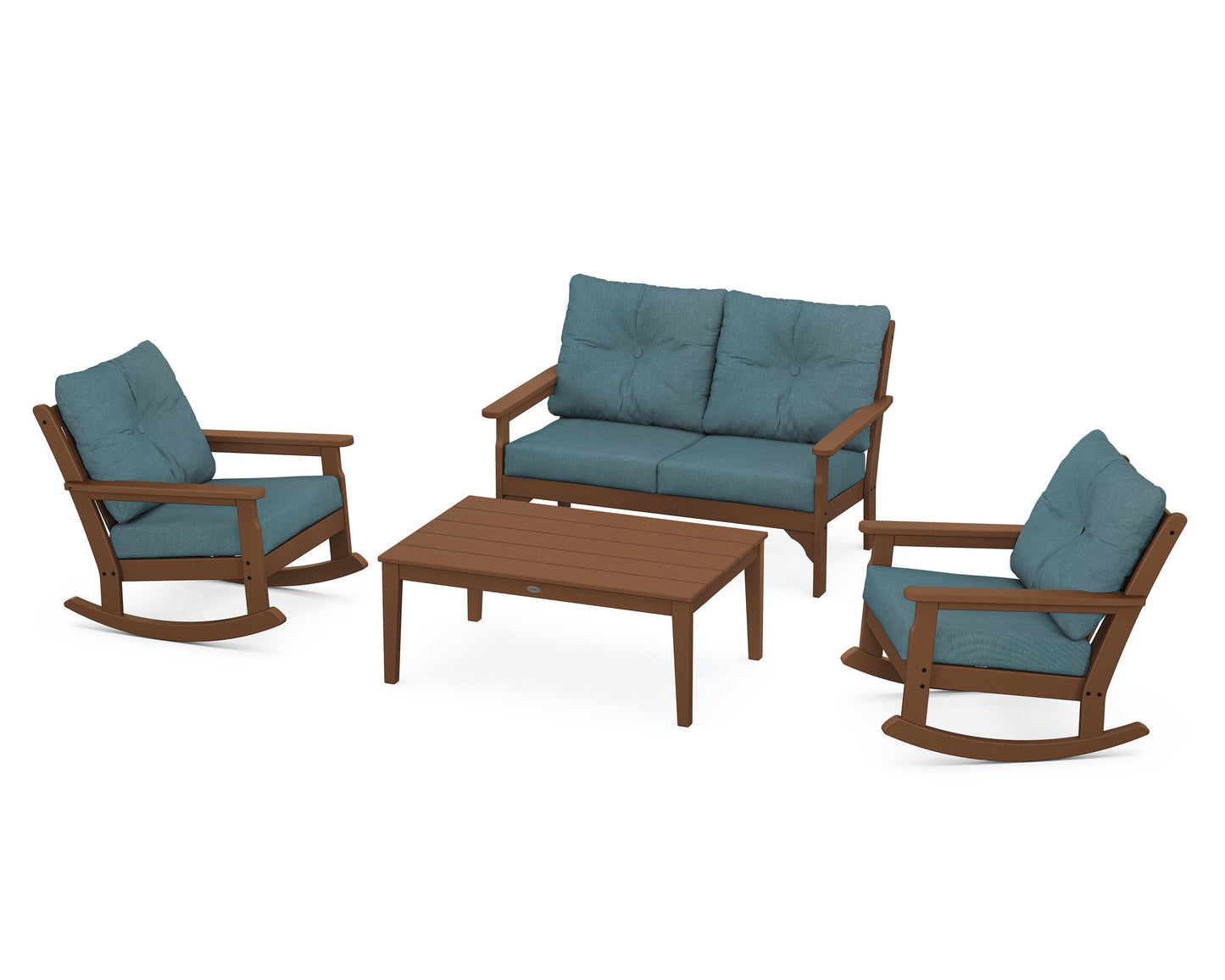 Vineyard 4-Piece Deep Seating Rocking Chair Set