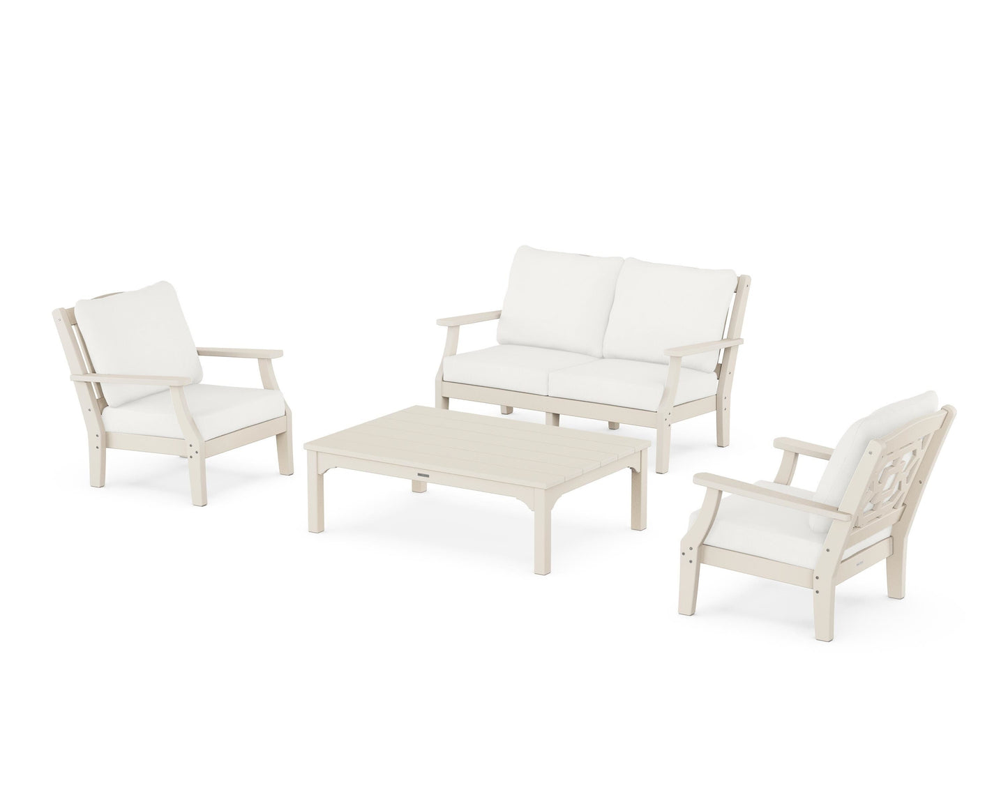 Chinoiserie 4-Piece Deep Seating Set with Loveseat