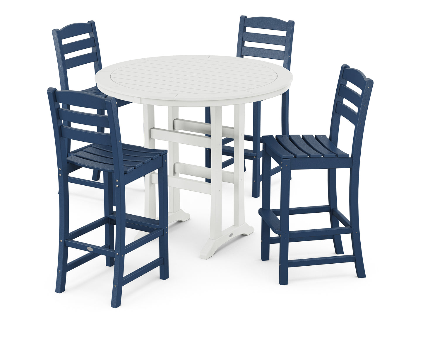 La Casa Caf‚ 5-Piece Side Chair Bar Dining Set