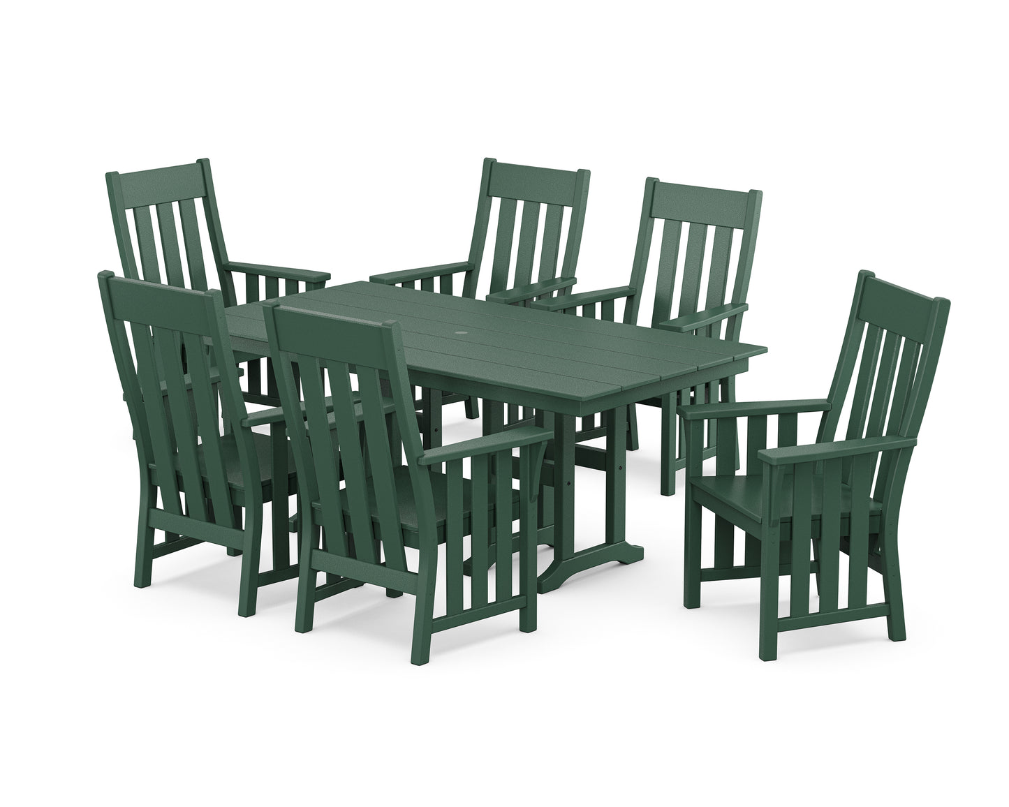 Acadia Arm Chair 7-Piece Farmhouse Dining Set