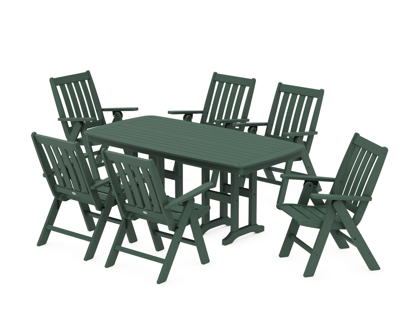 Vineyard Folding Chair 7-Piece Dining Set