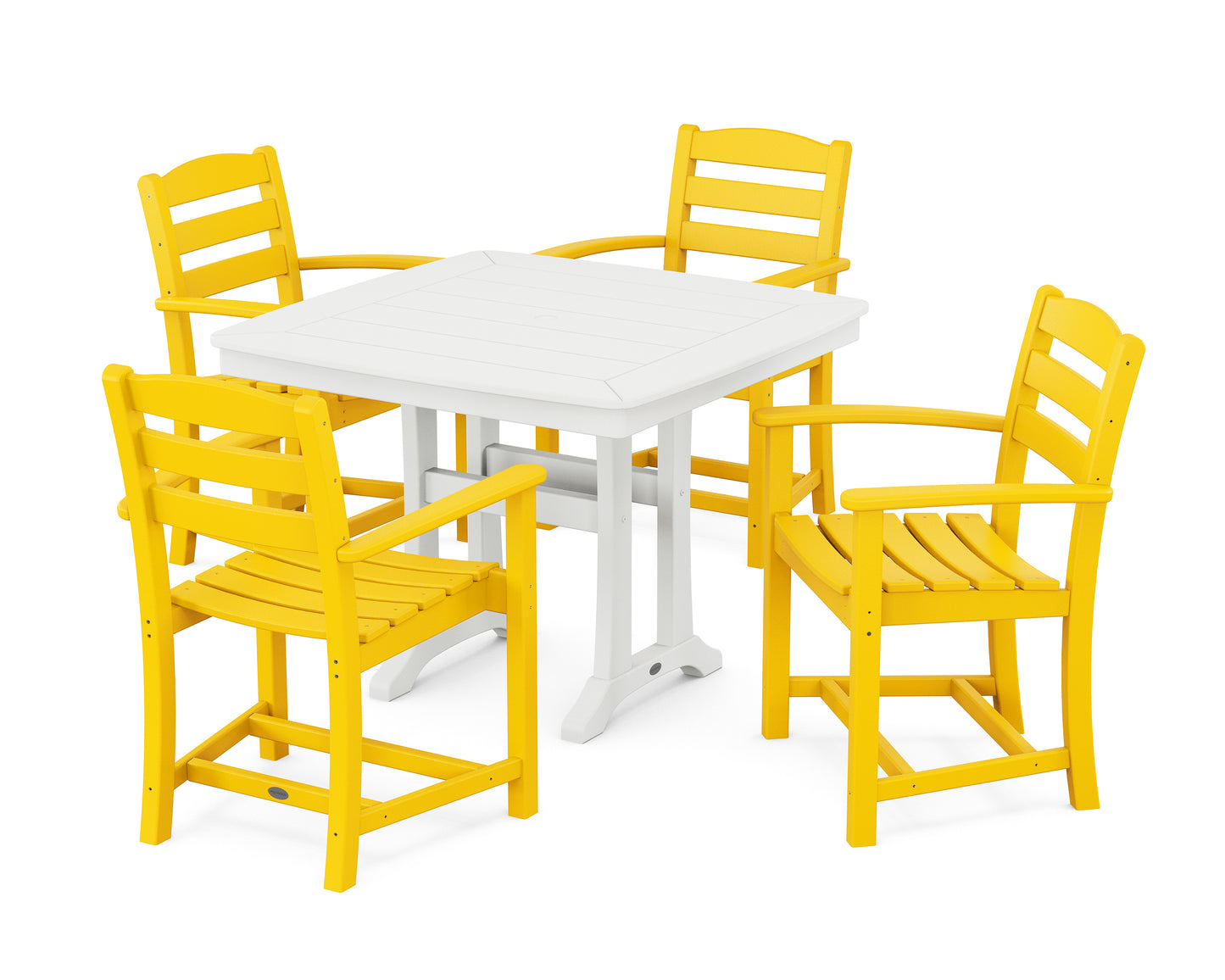 La Casa Caf‚ 5-Piece Dining Set with Trestle Legs