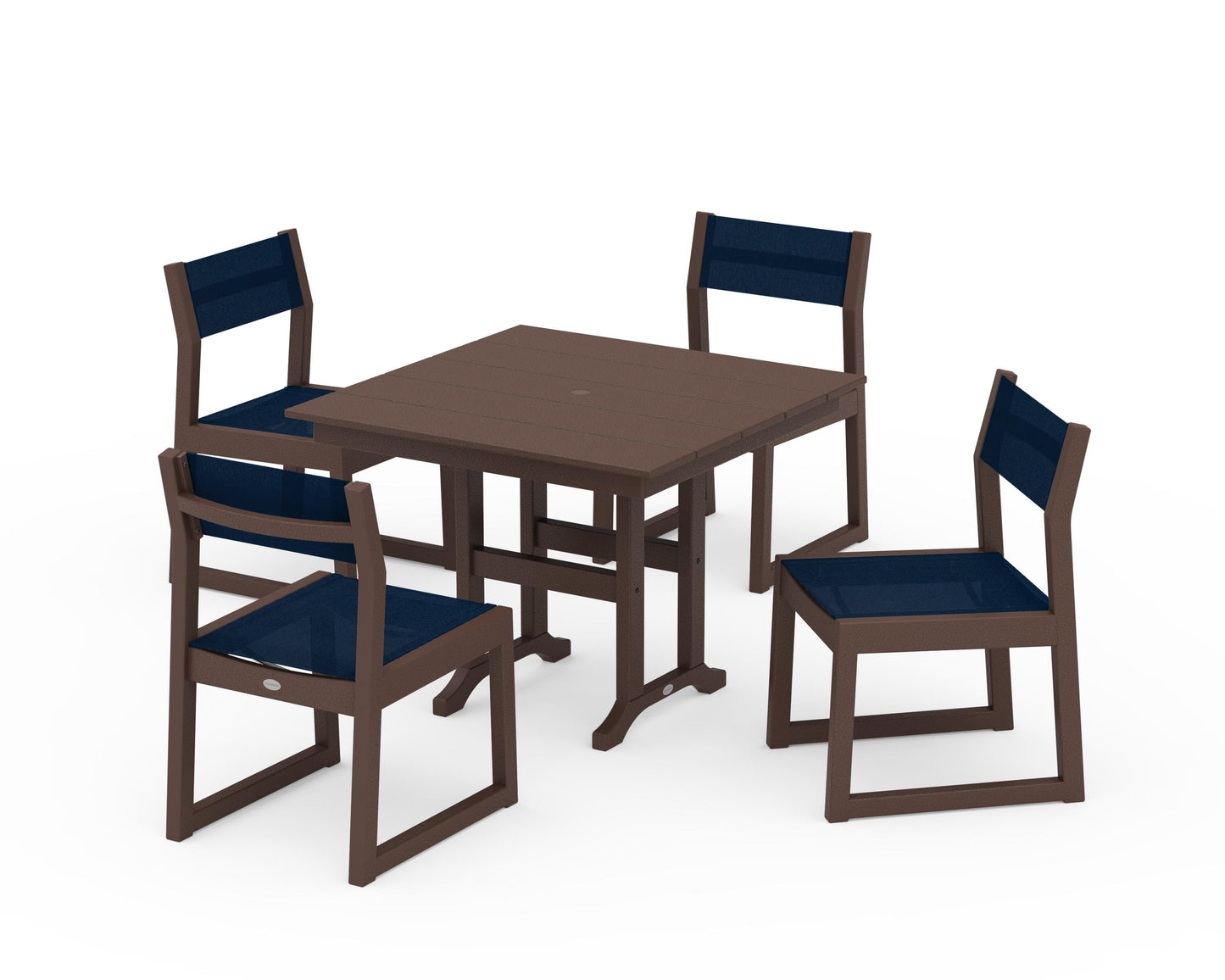 EDGE Sling Side Chair 5-Piece Farmhouse Dining Set