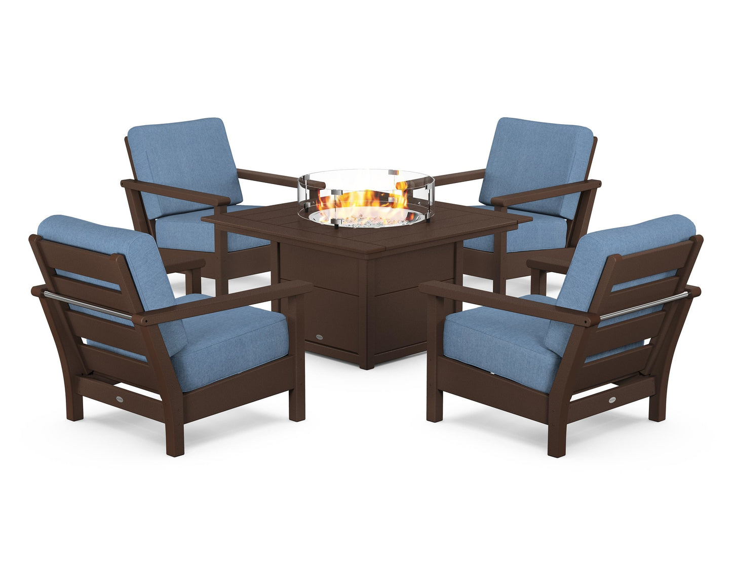 Harbour 5-Piece Conversation Set with Fire Pit Table