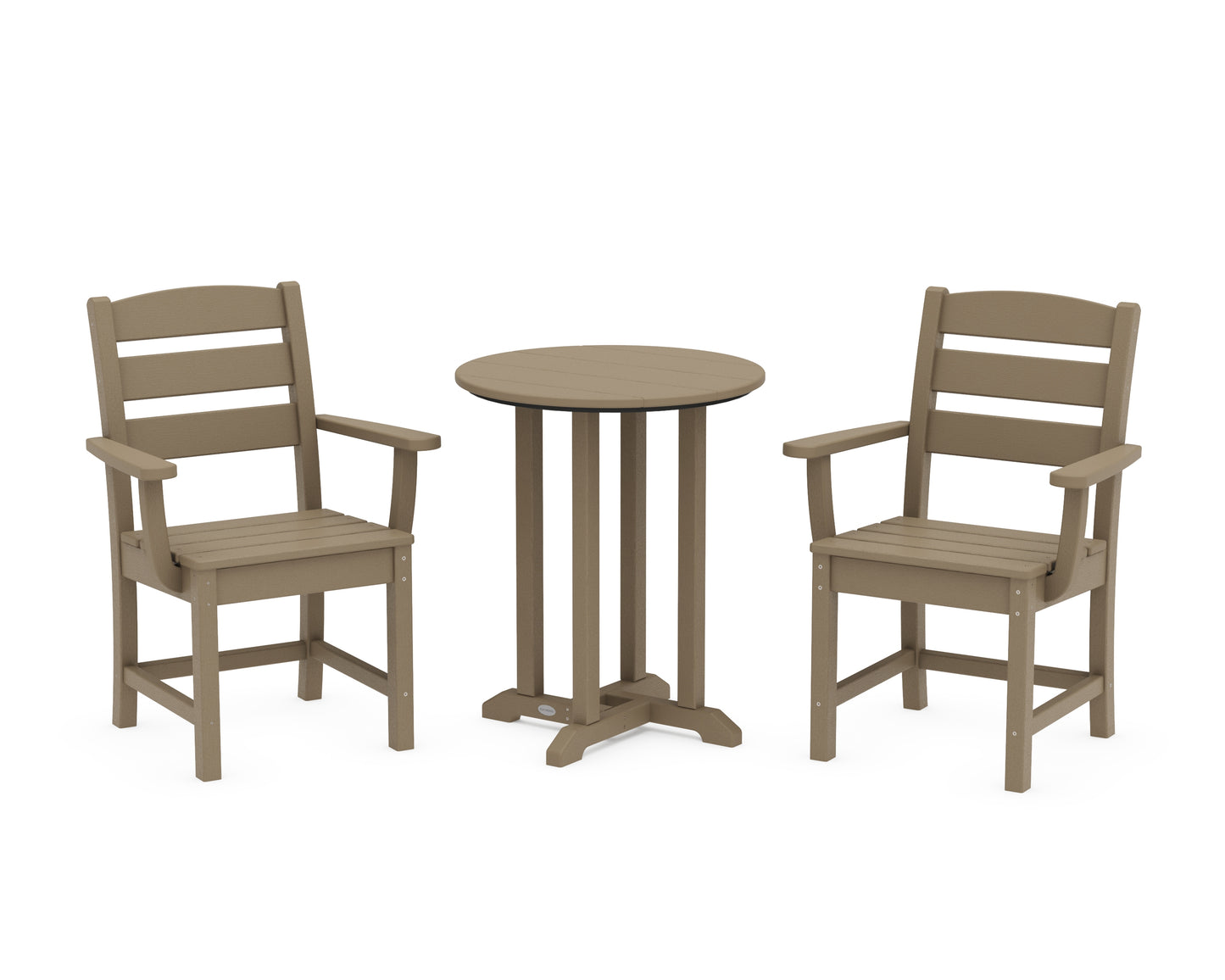 Lakeside 3-Piece Round Bistro Dining Set