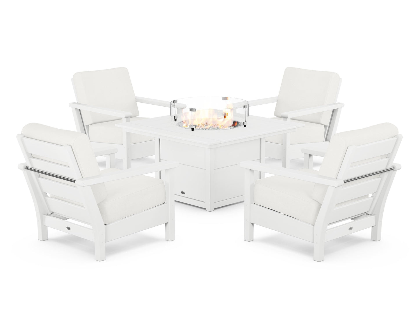 Harbour 5-Piece Conversation Set with Fire Pit Table