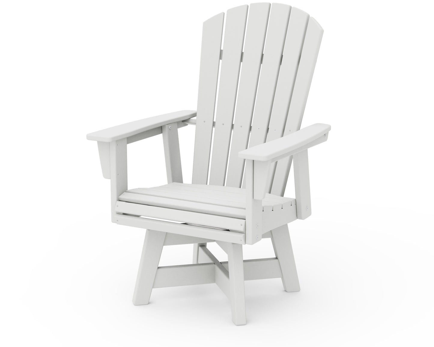 Nautical Curveback Adirondack Swivel Dining Chair
