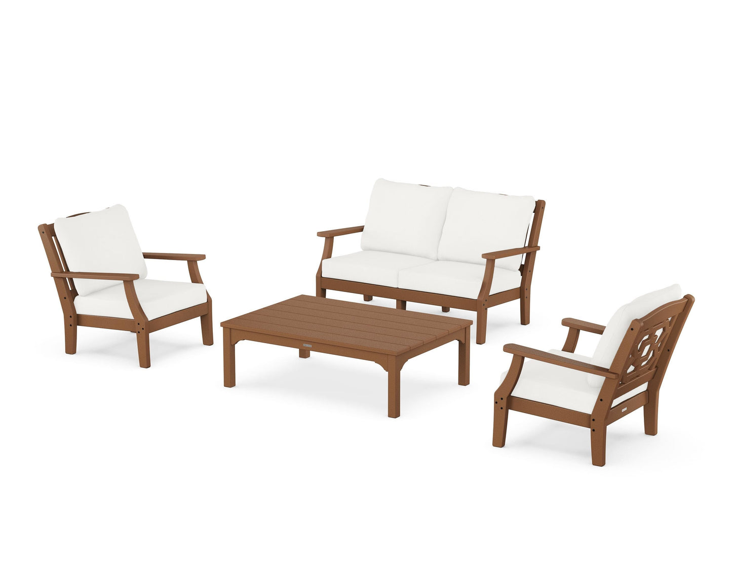 Chinoiserie 4-Piece Deep Seating Set with Loveseat