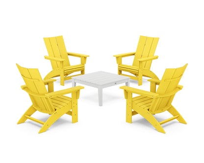 5-Piece Modern Grand Adirondack Chair Conversation Group