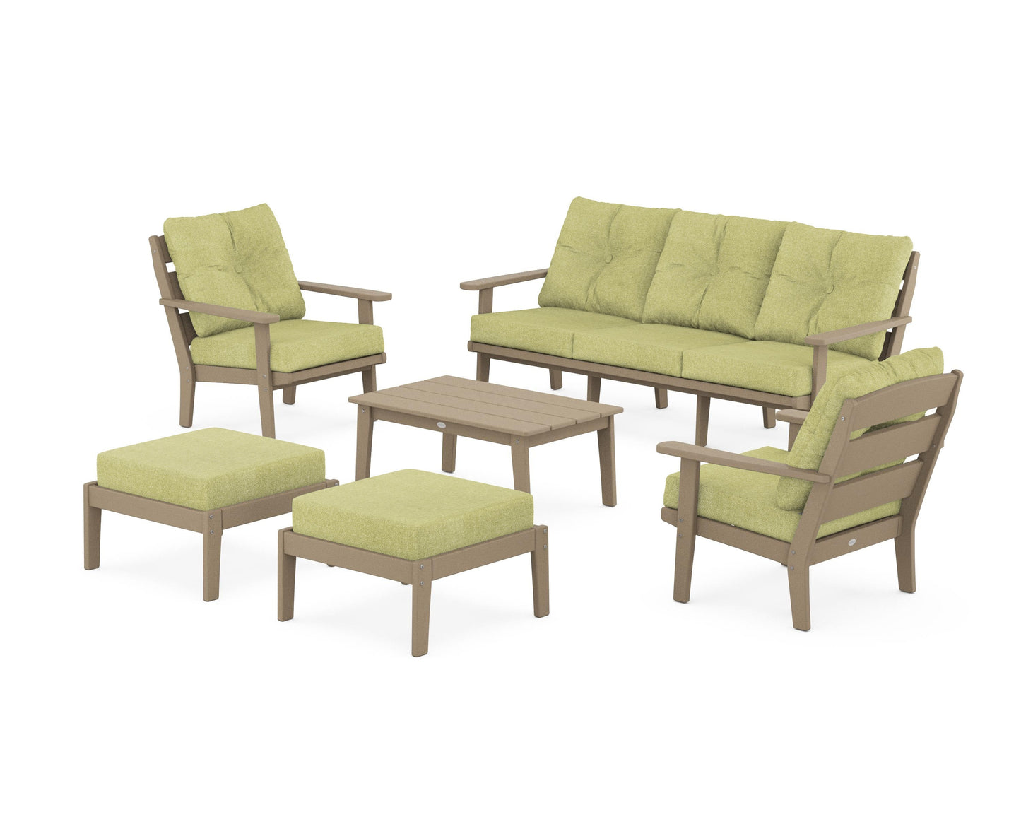 Lakeside 6-Piece Lounge Sofa Set