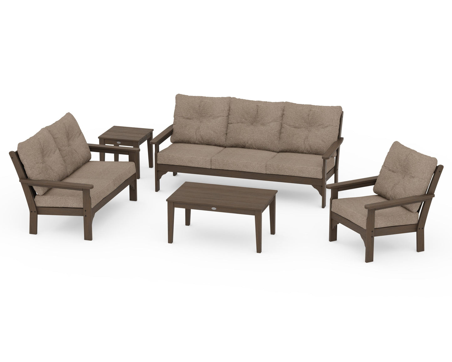Vineyard 5 Piece Deep Seating Set