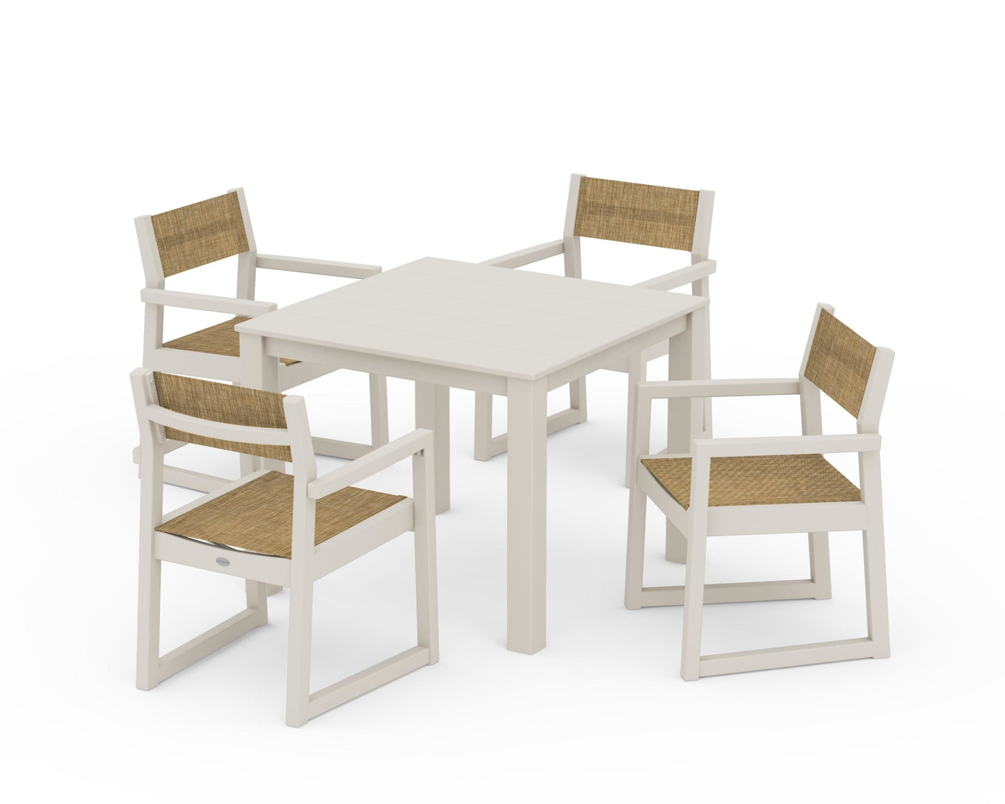EDGE Sling Arm Chair 5-Piece Parsons Dining Set