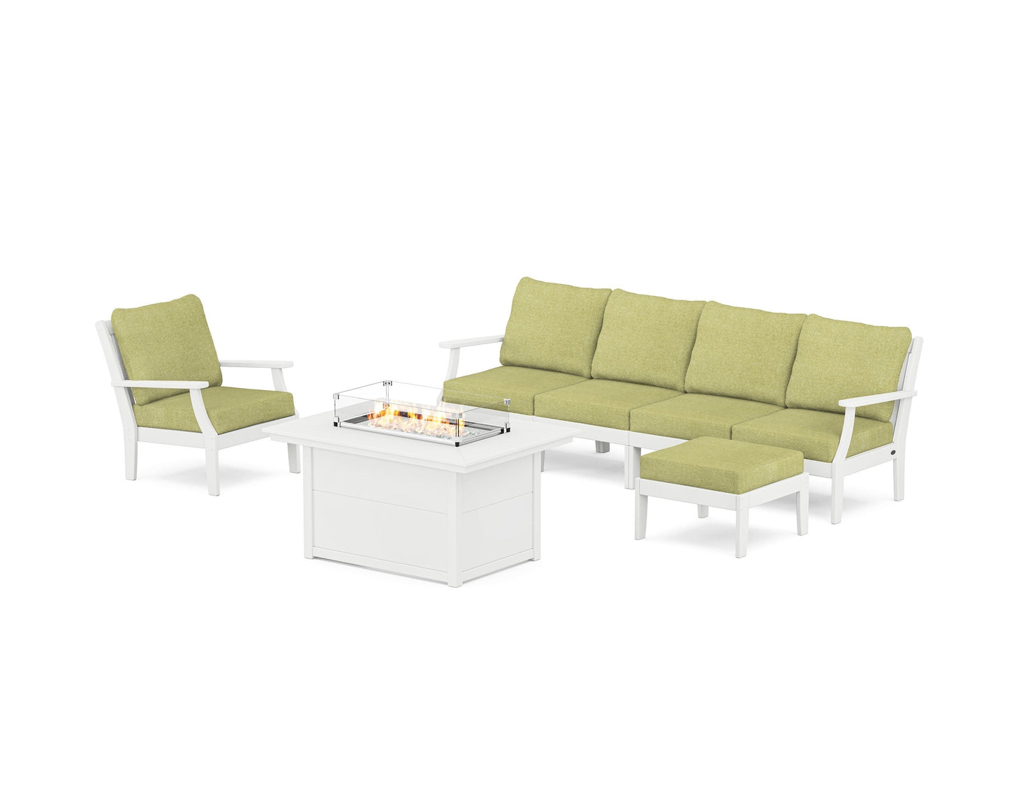 Braxton Sectional Lounge and Fire Pit Set