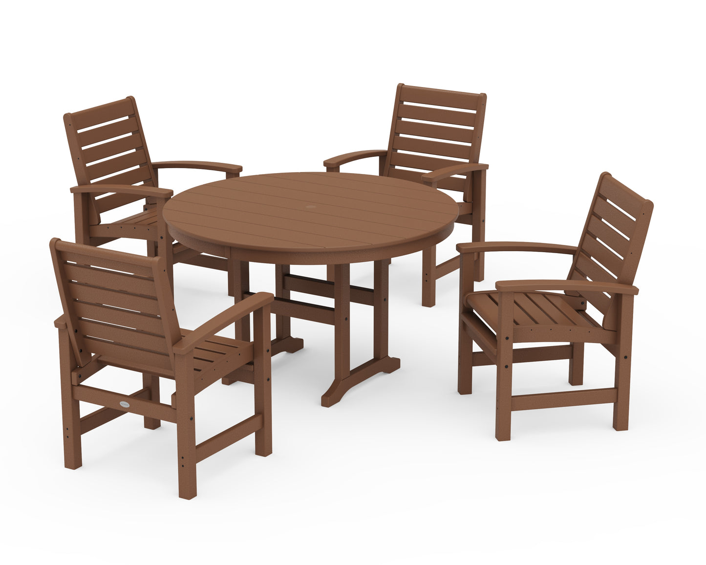 Signature 5-Piece Round Farmhouse Dining Set