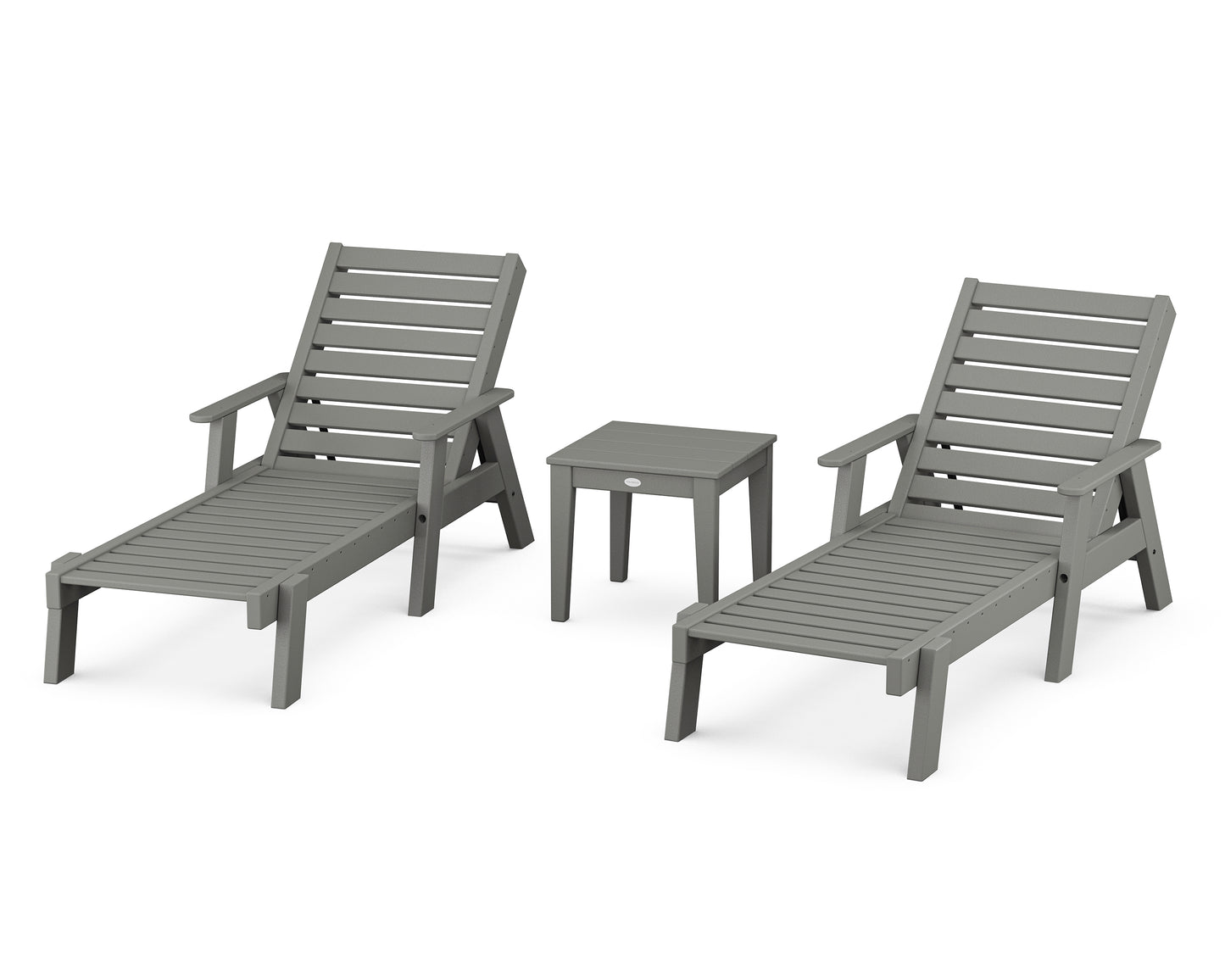 Captain Chaise 3-Piece Set with Arms