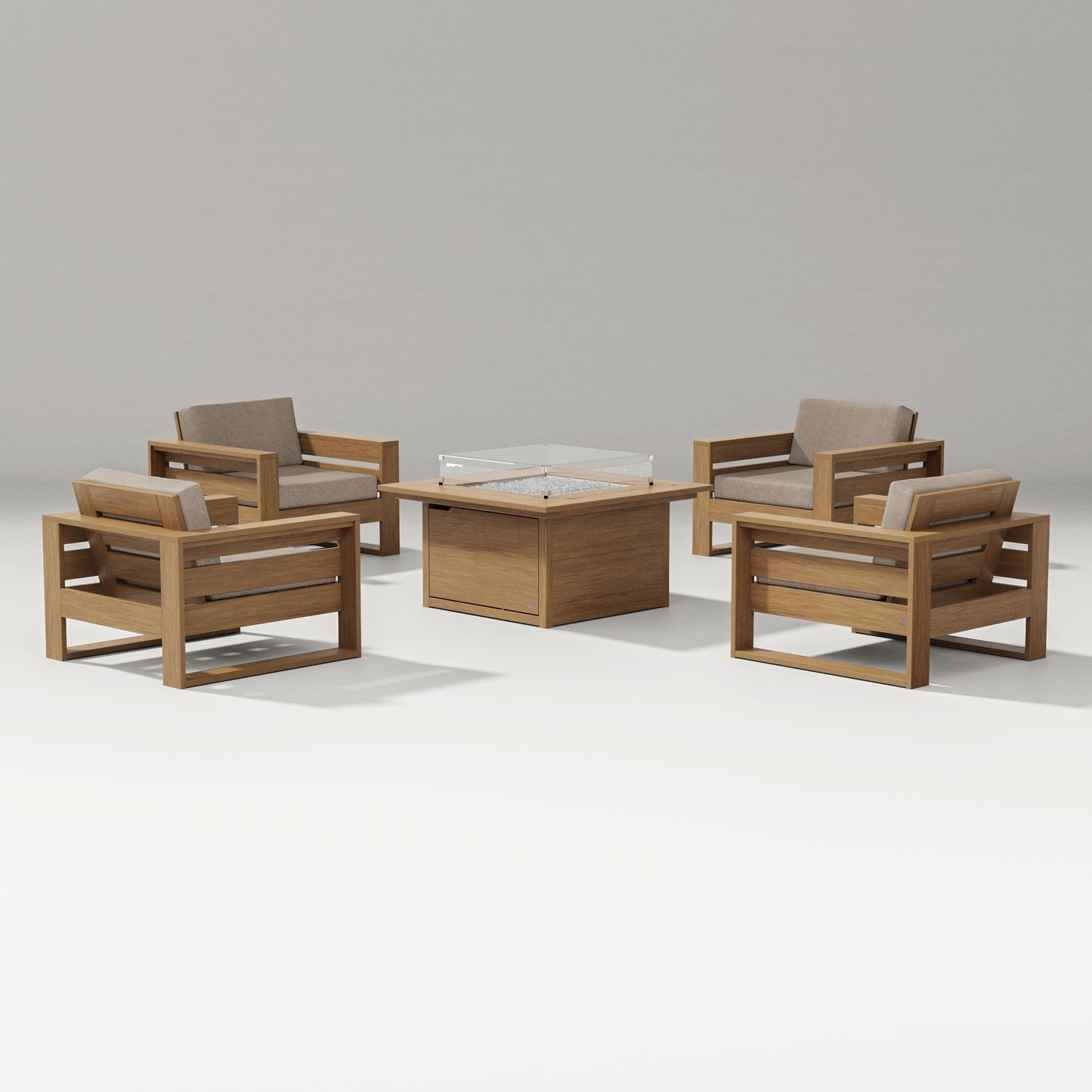 Latitude 5-Piece Lounge Fire Table Set