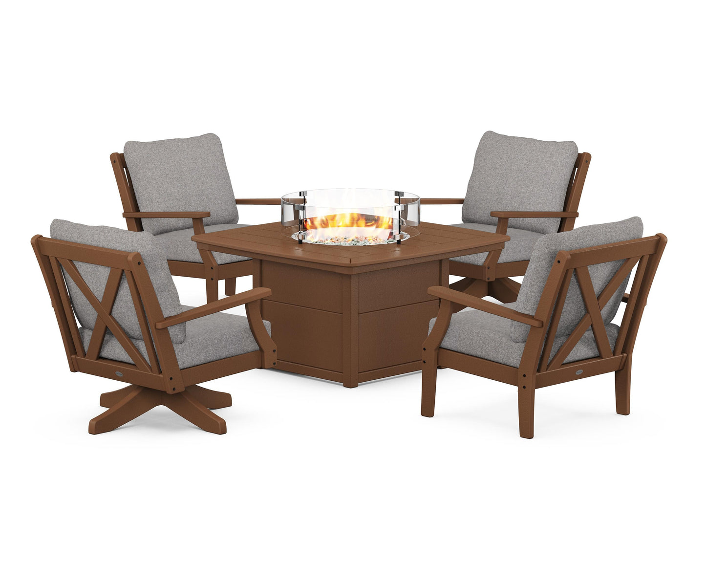 Braxton 5-Piece Deep Seating Set with Fire Table
