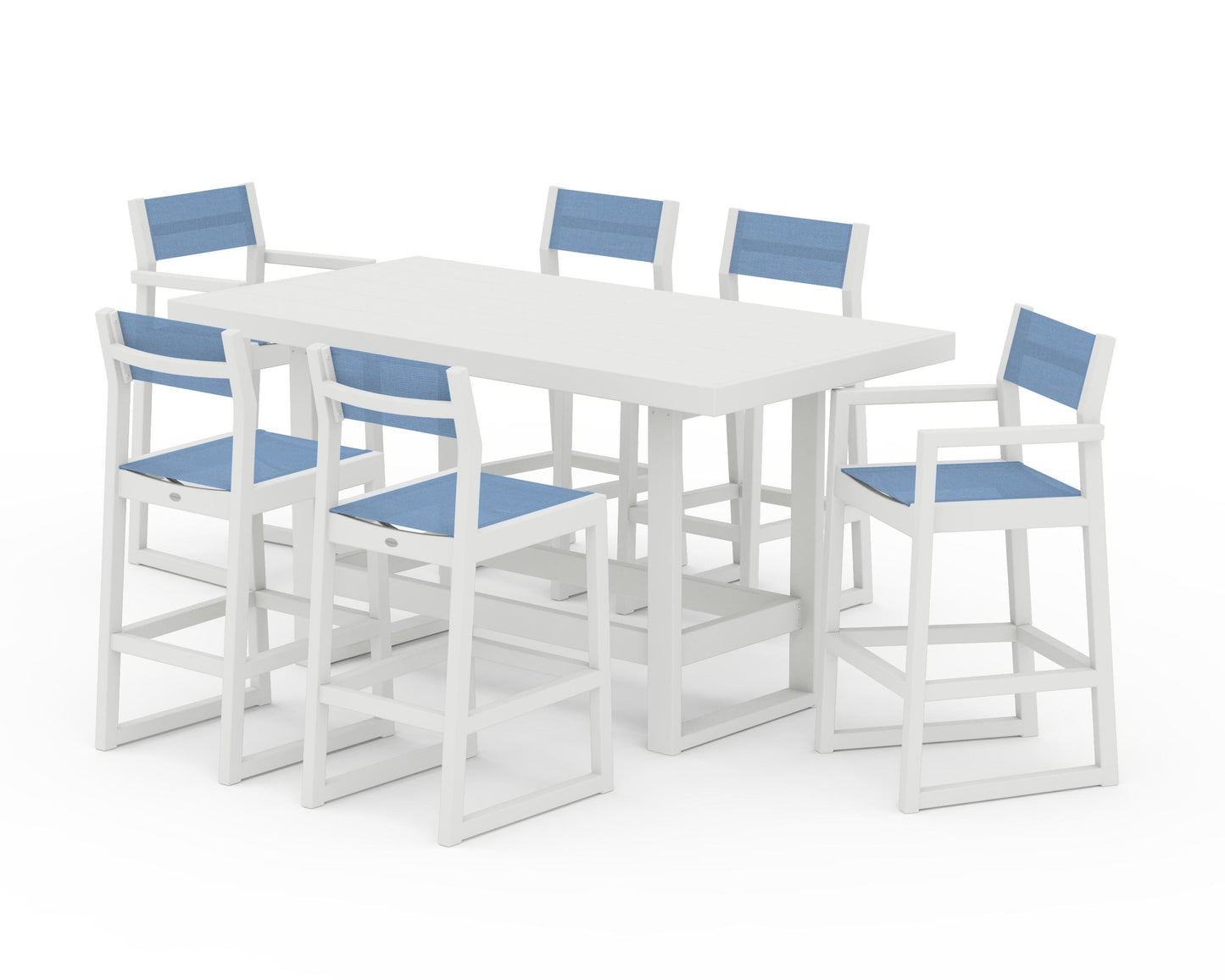 EDGE Sling 7-Piece Bar Table Set