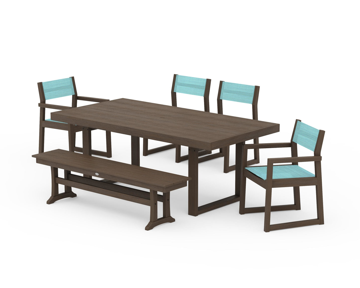 EDGE Sling 6-Piece Dining Set with Bench