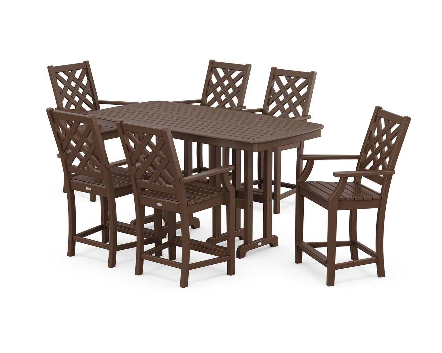 Wovendale Arm Chair 7-Piece Counter Set