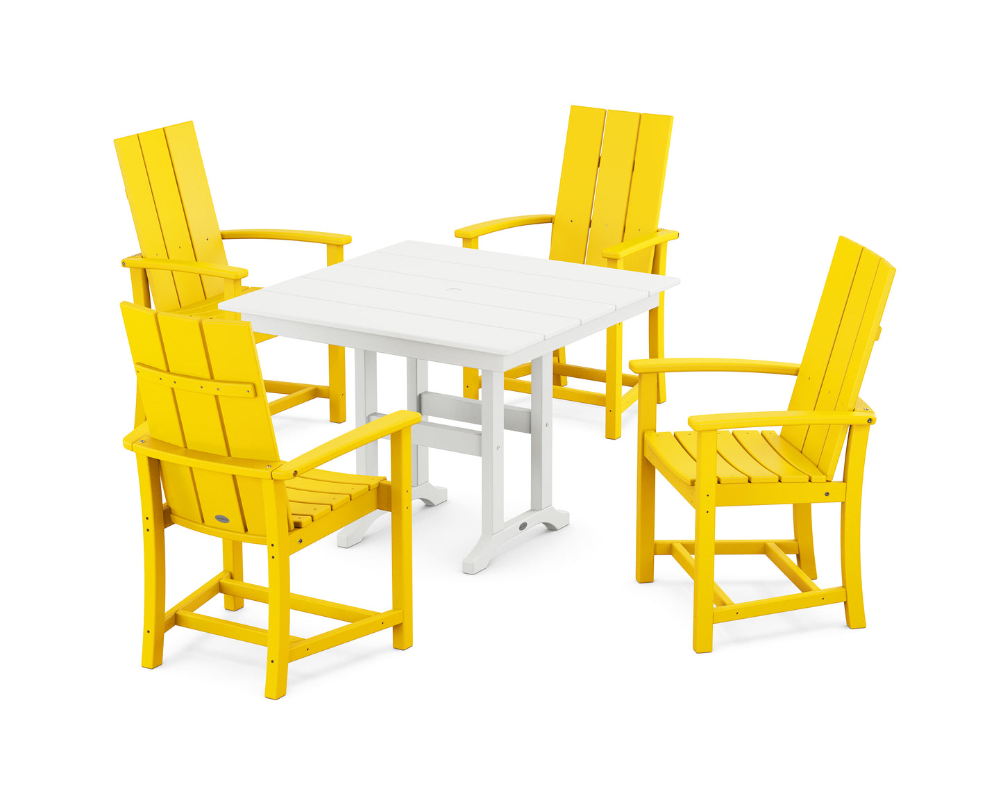 Modern Adirondack 5-Piece Farmhouse Dining Set