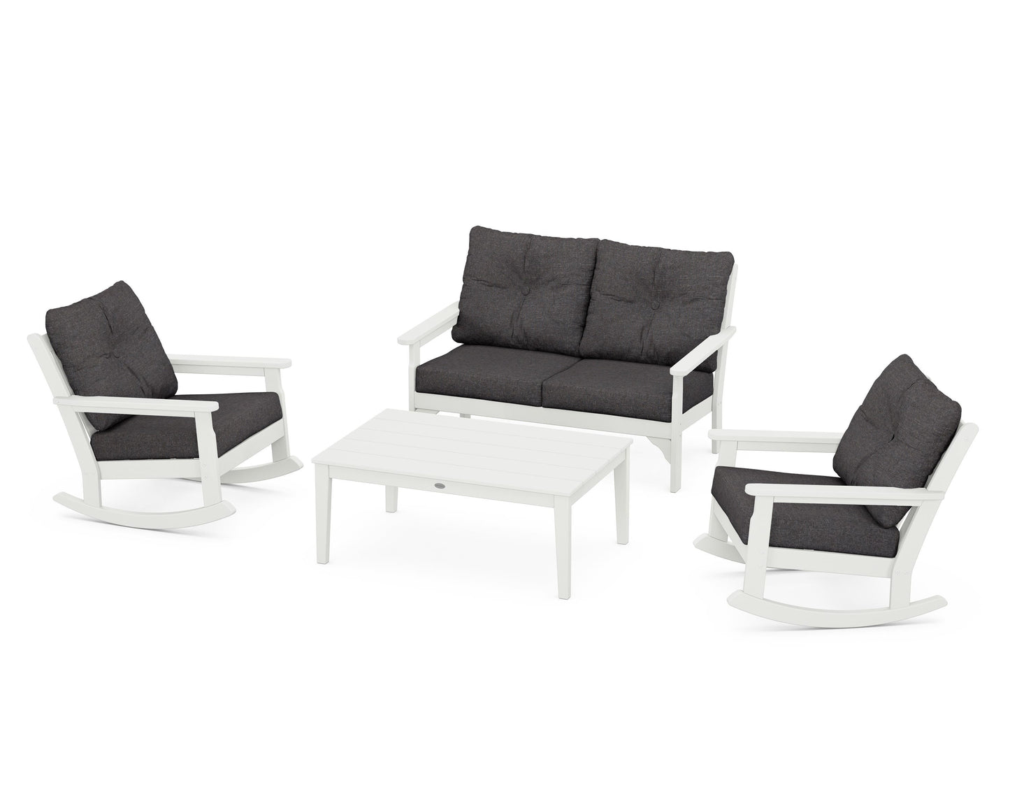 Vineyard 4-Piece Deep Seating Rocking Chair Set