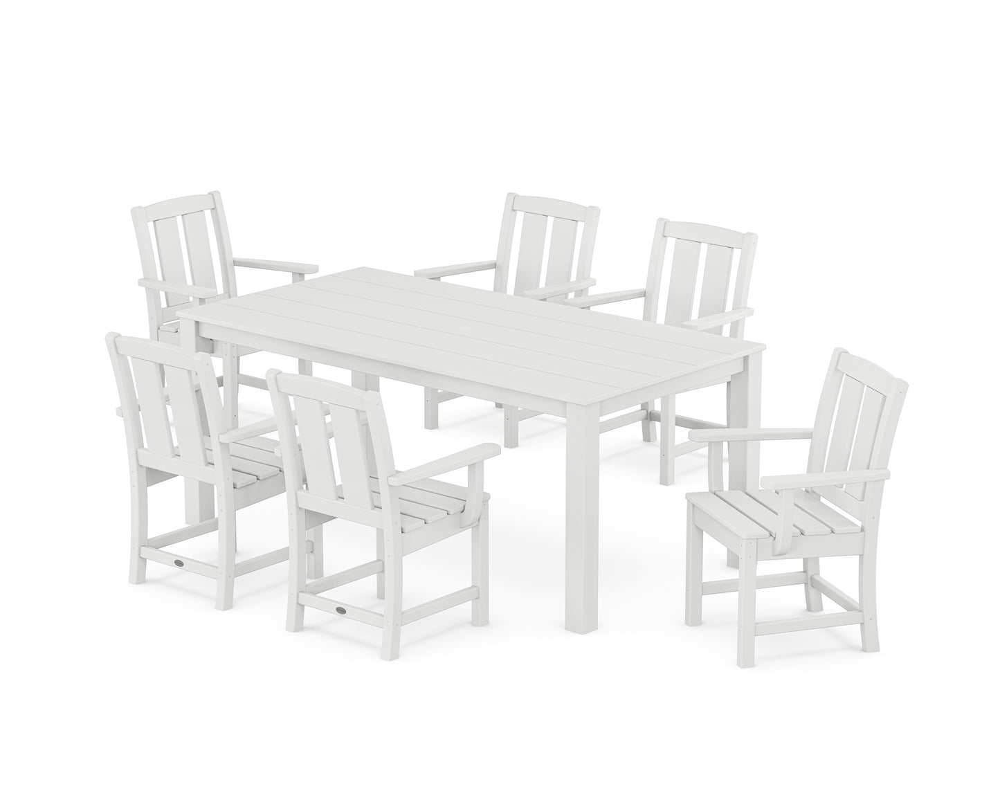 Mission Arm Chair 7-Piece Parsons Dining Set