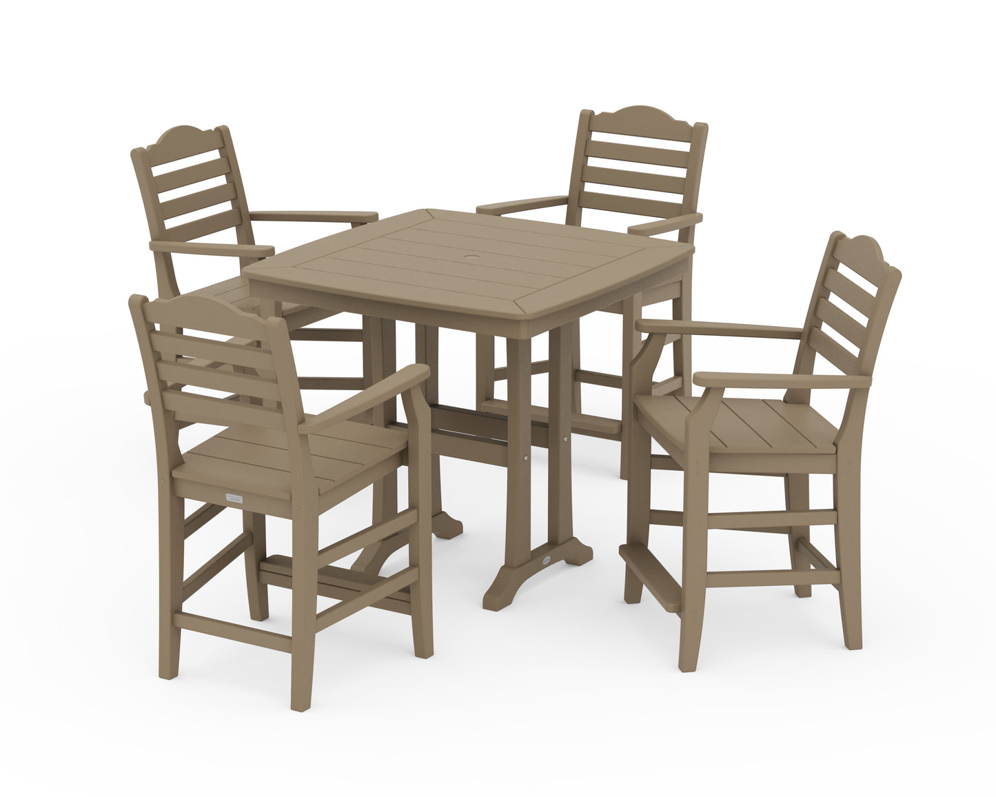 Savannah 5-Piece Counter Set with Trestle Legs