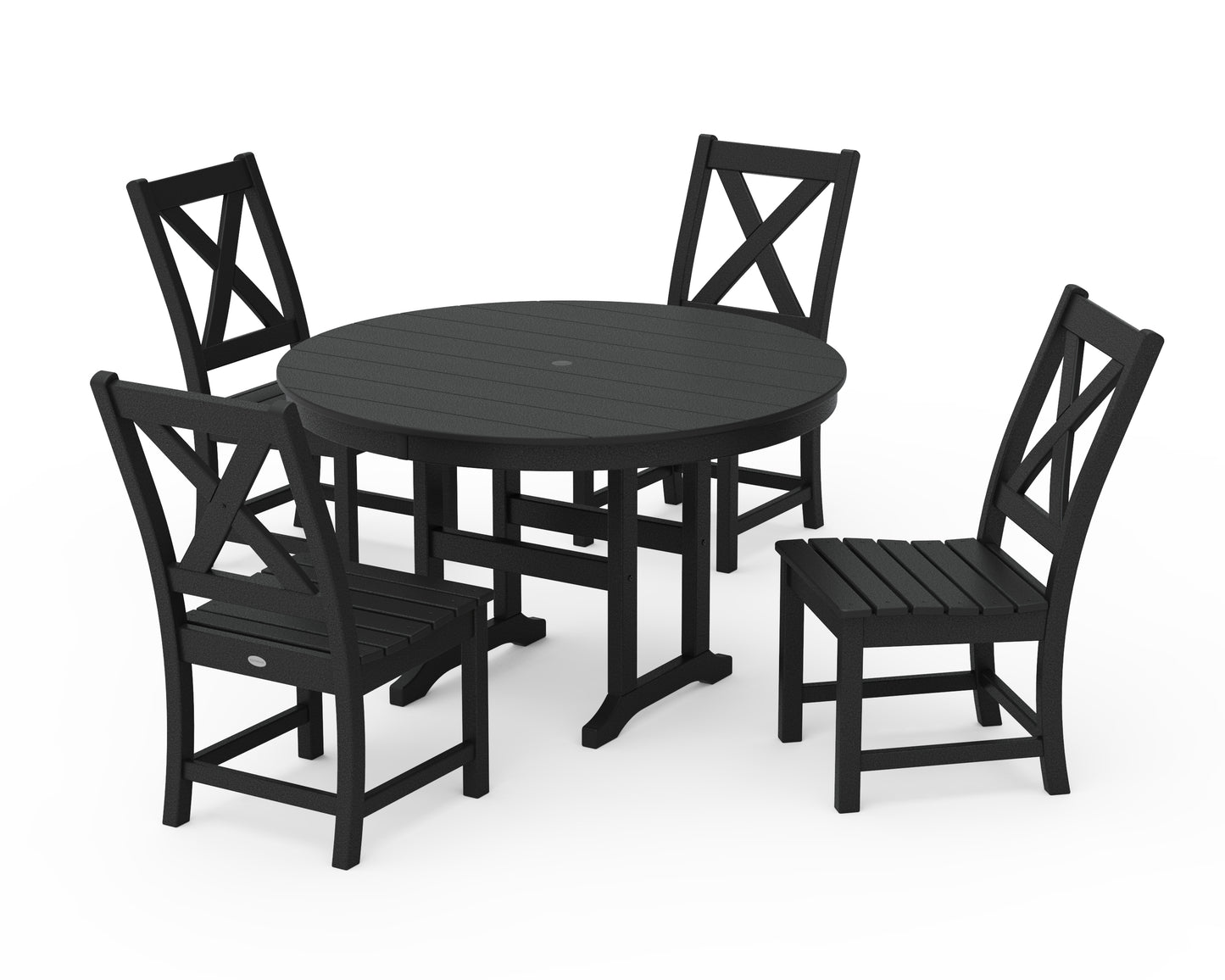 Braxton Side Chair 5-Piece Round Dining Set