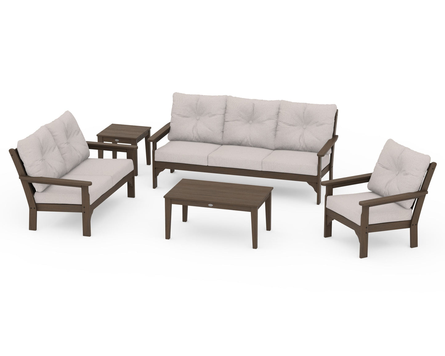 Vineyard 5 Piece Deep Seating Set